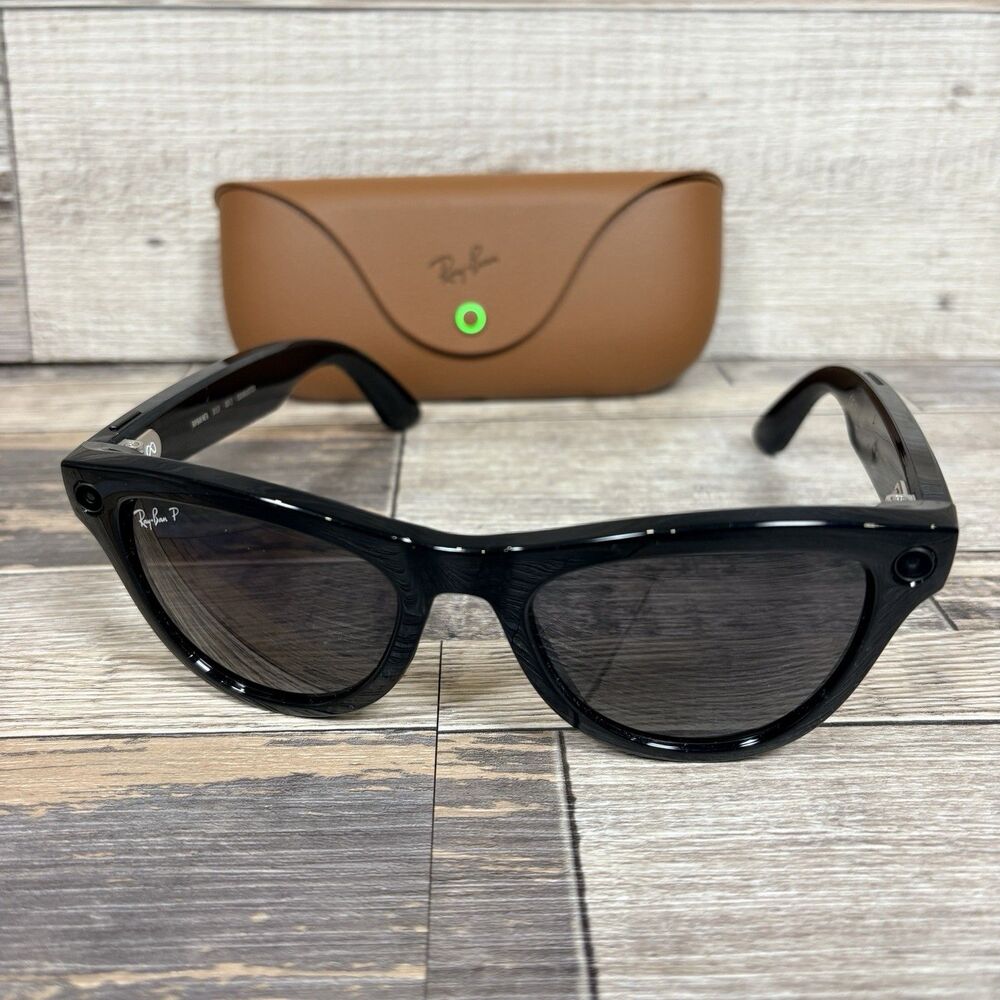 RAY-BAN Meta SKYLER Gen 2 RW4014 601/T3 52 [] 20 Sunglasses Shiny Black Frame